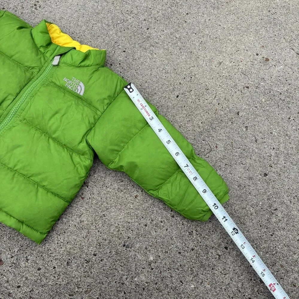 The North Face Infant 6-12M 550 Down Puffer Green Ninja Turtle